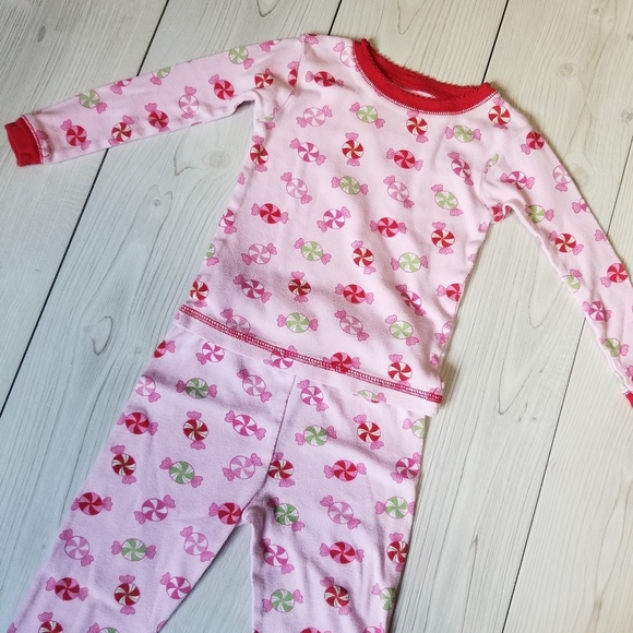 Just one year Carter's pink and red peppermint 2 piece pajama size 18 mo - Picture 10 of 11
